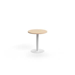 Stůl VERTICUS, Ø700x720 mm, dub/bílá