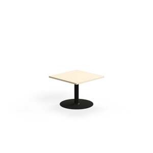 Konferenční stolek VERTICUS, 700x700x500 mm, bříza/černá