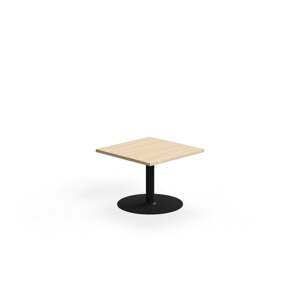 Konferenční stolek VERTICUS, 700x700x500 mm, dub/černá