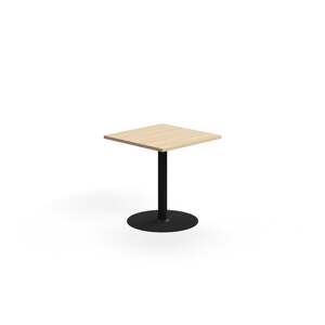 Stůl VERTICUS, 700x700x720 mm, dub/černá