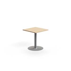 Stůl VERTICUS, 700x700x720 mm, dub/stříbrná