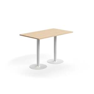 Barový stůl VERTICUS, 1400x800x900 mm, dub/bílá