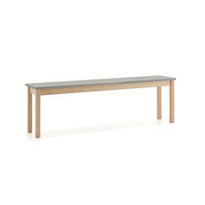 Lavice ZET, 1800x440 mm, šedá