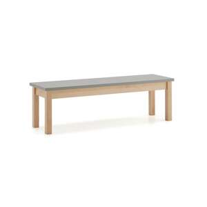 Lavice ZET, 1200x360 mm, šedá