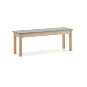 Lavice ZET, 1200x440 mm, šedá