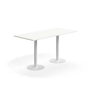 Barový stůl ALVA, 1800x800x900 mm, vysokotlaký laminát, bílá