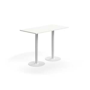 Barový stůl ALVA, 1400x700x1000 mm, vysokotlaký laminát, bílá
