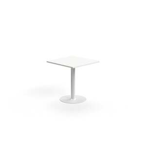 Stůl ALVA, 700x700x720 mm, upevnitelný, vysokotlaký laminát, bílá